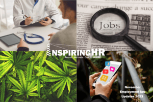 Inspiring HR November employment law changes for 2023 and 2024 in CA, CO, NY & OH