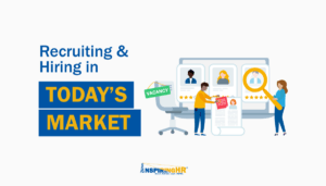two people searching and recruiting for a job candidate